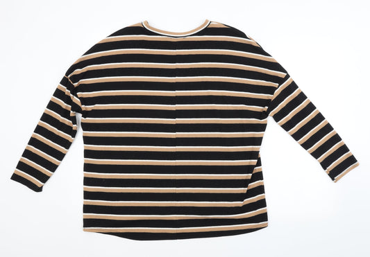 New Look Womens Multicoloured Striped Pullover Jumper Size 12