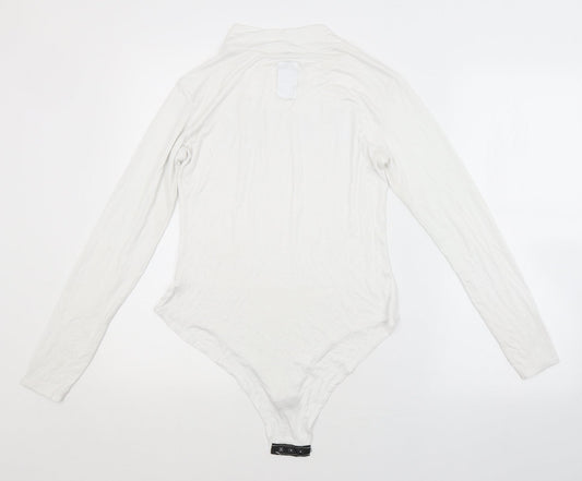 MISSY EMPIRE Womens White Unitard One-Piece Size M