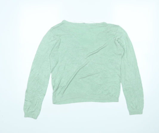 Vera Moda Womens Green Pullover Jumper Size L