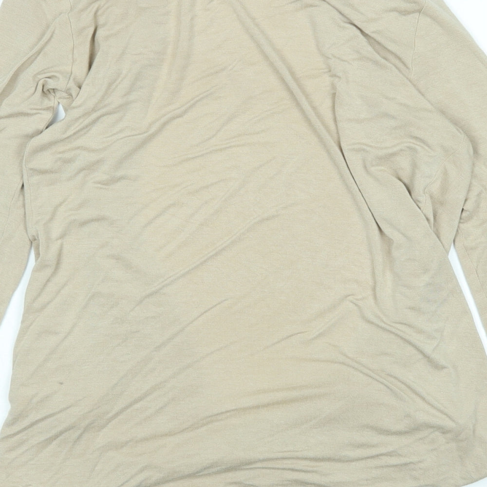 NICE Womens Beige Cardigan Jumper Size S