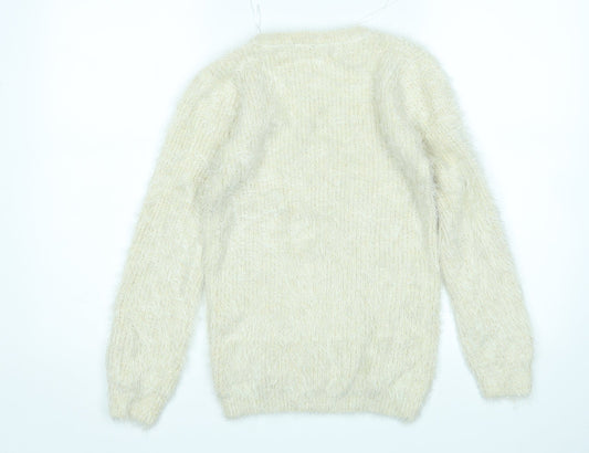 Misumi Womens Beige Pullover Jumper Size M