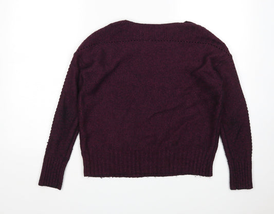 Gap Womens Purple Pullover Jumper Size L