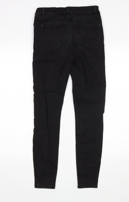 Denim Co Womens Black Skinny Jeans Size 8 L28 in