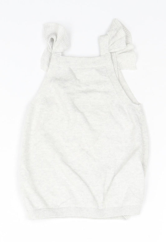 O.C. Sweaters Girls Grey A-Line - Bunny
