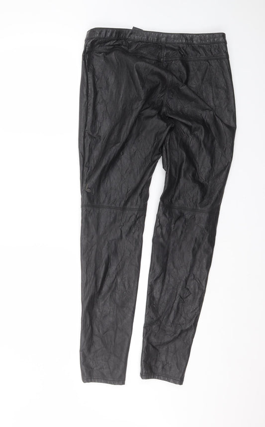 H&M Womens Black Trousers Size 12 L29 in