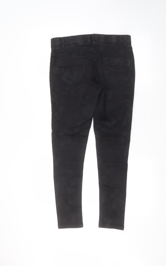Dorothy Perkins Womens Black Straight Jeans Size 10 L26 in
