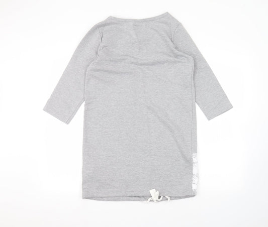YFL Womens Grey Jumper Dress Size S