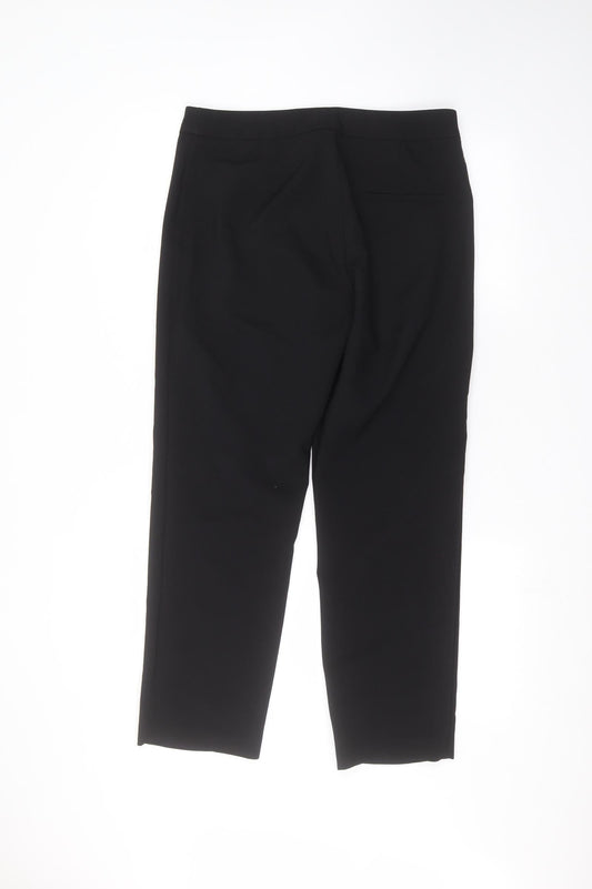 Papaya Womens Black Trousers Size 10 L27 in