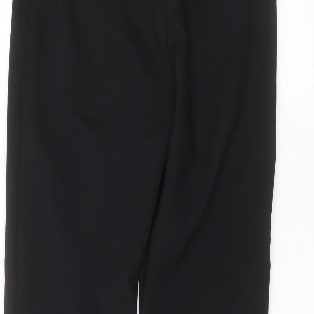 Papaya Womens Black Trousers Size 10 L27 in
