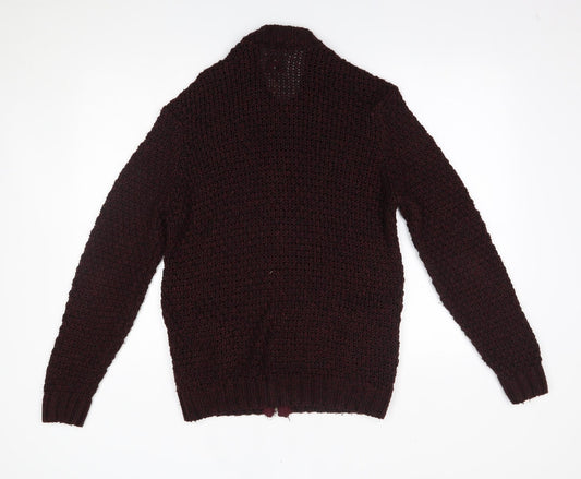 ASOS Mens Red Full Zip Sweatshirt Size M