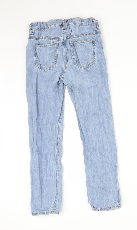 Gap Girls Blue Denim Straight Jeans Size 7 Years