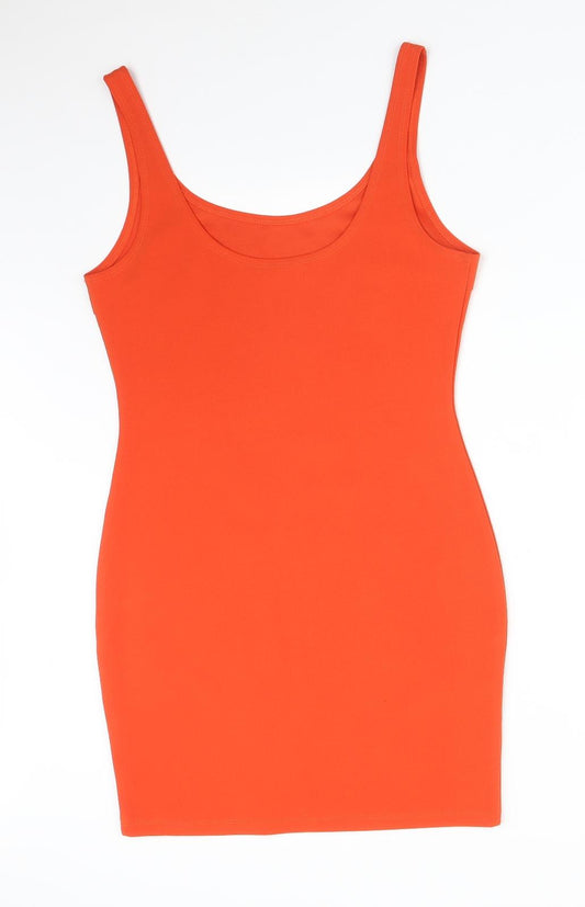 VERA&LUCY Womens Orange Bodycon Size L