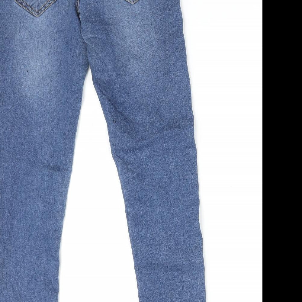 MISS EVIE Girls Blue Skinny Jeans Size 9 Years