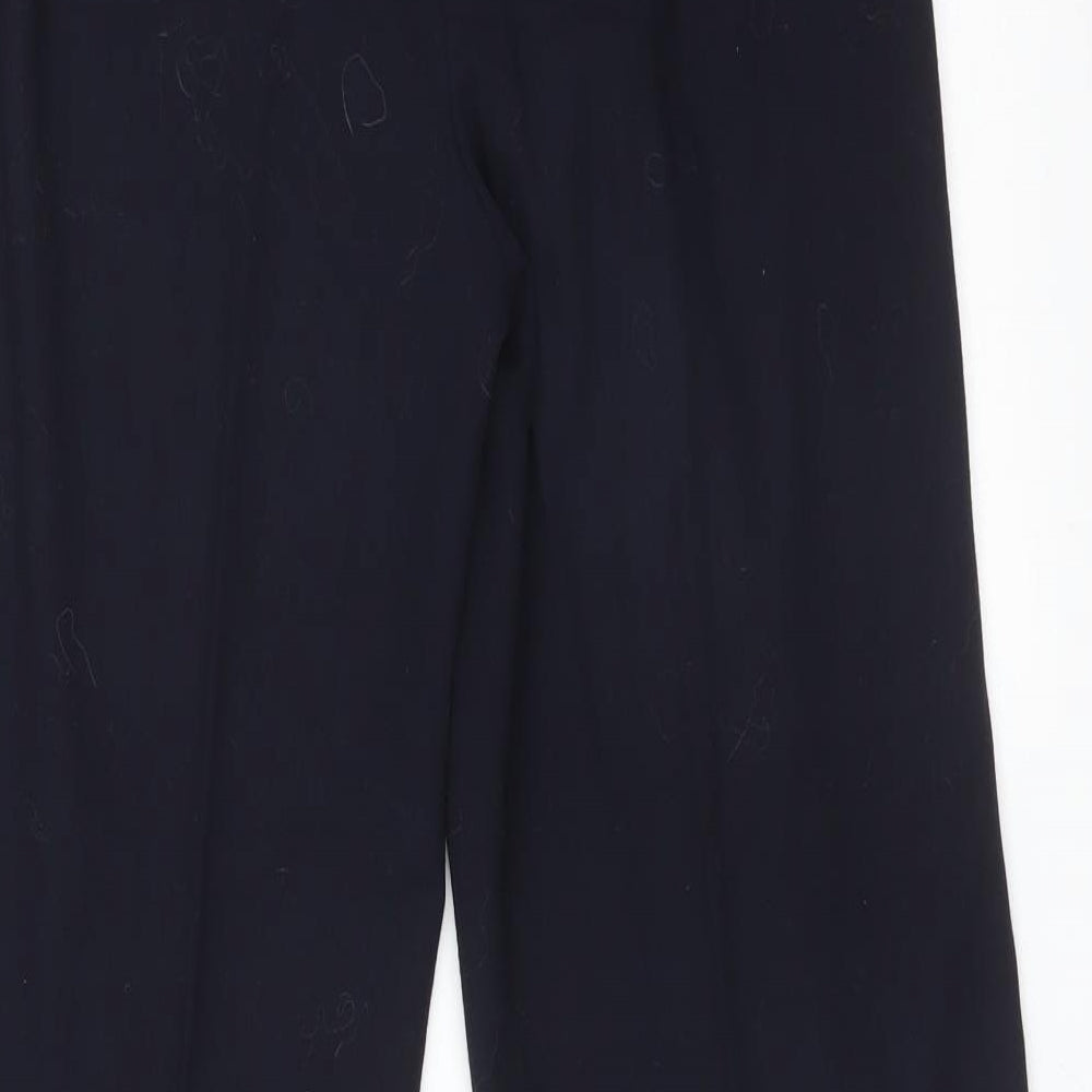 M&S Womens Blue Trousers Size 8 L29 in
