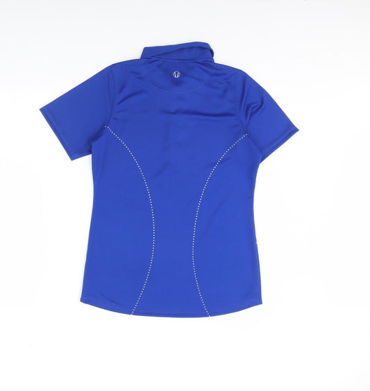Sunice Womens Blue Basic Polo Size M