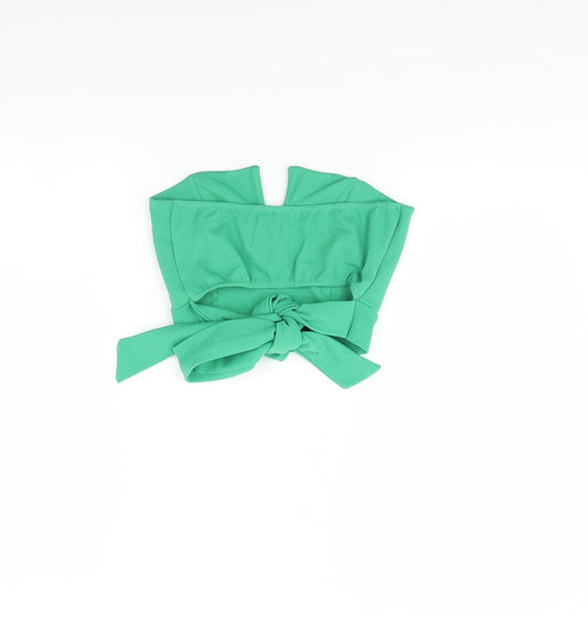 Boohoo Womens Green Cropped Tank Size 10