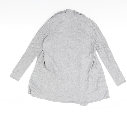 BM Womens Grey Cardigan Jumper Size M