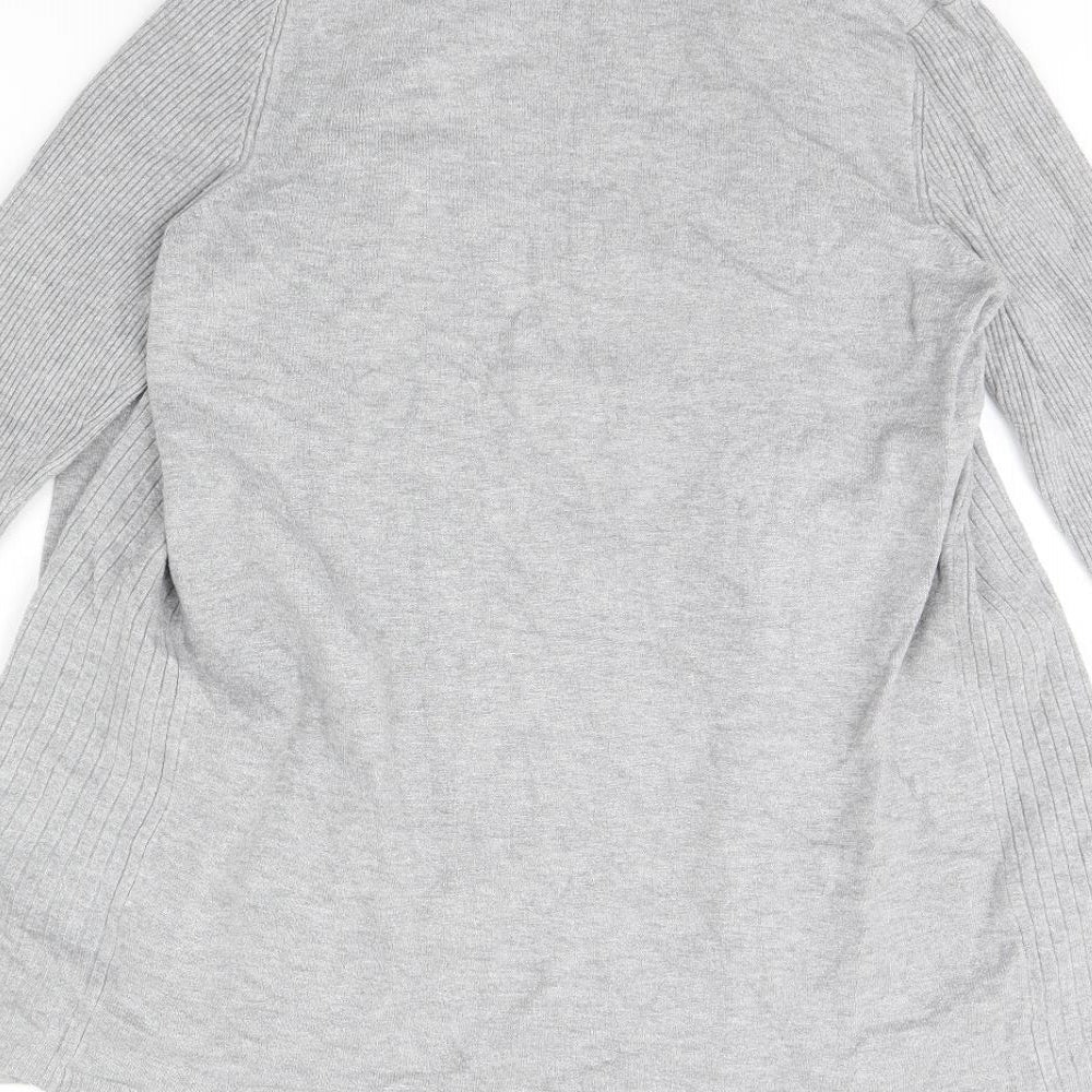 BM Womens Grey Cardigan Jumper Size M