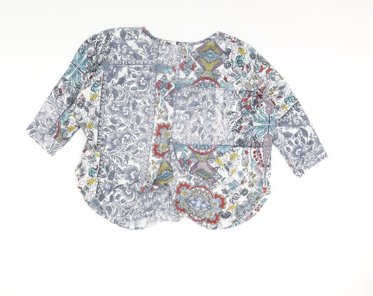NEXT Womens Multicoloured Fair Isle Basic Blouse Size 14