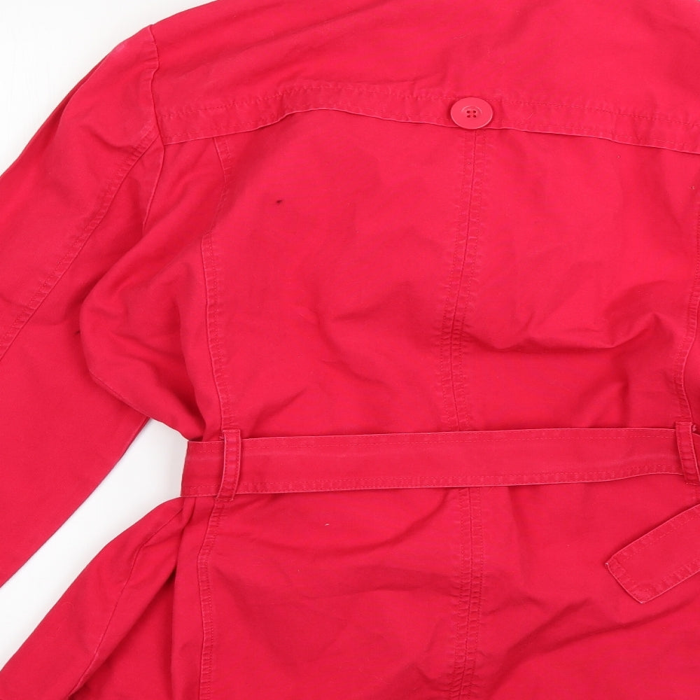 Cherokee Womens Red Overcoat Coat Size 20