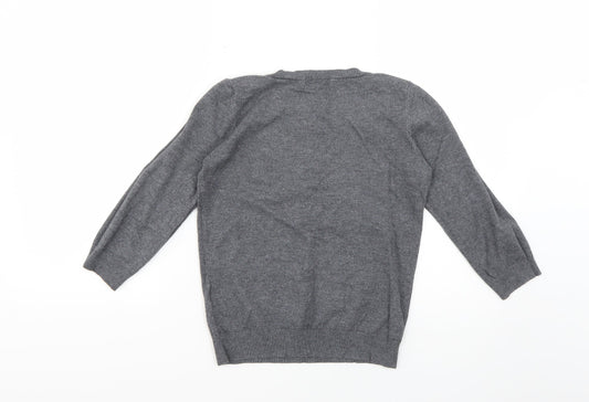 Marks and Spencer Womens Grey Pullover Jumper Size 8