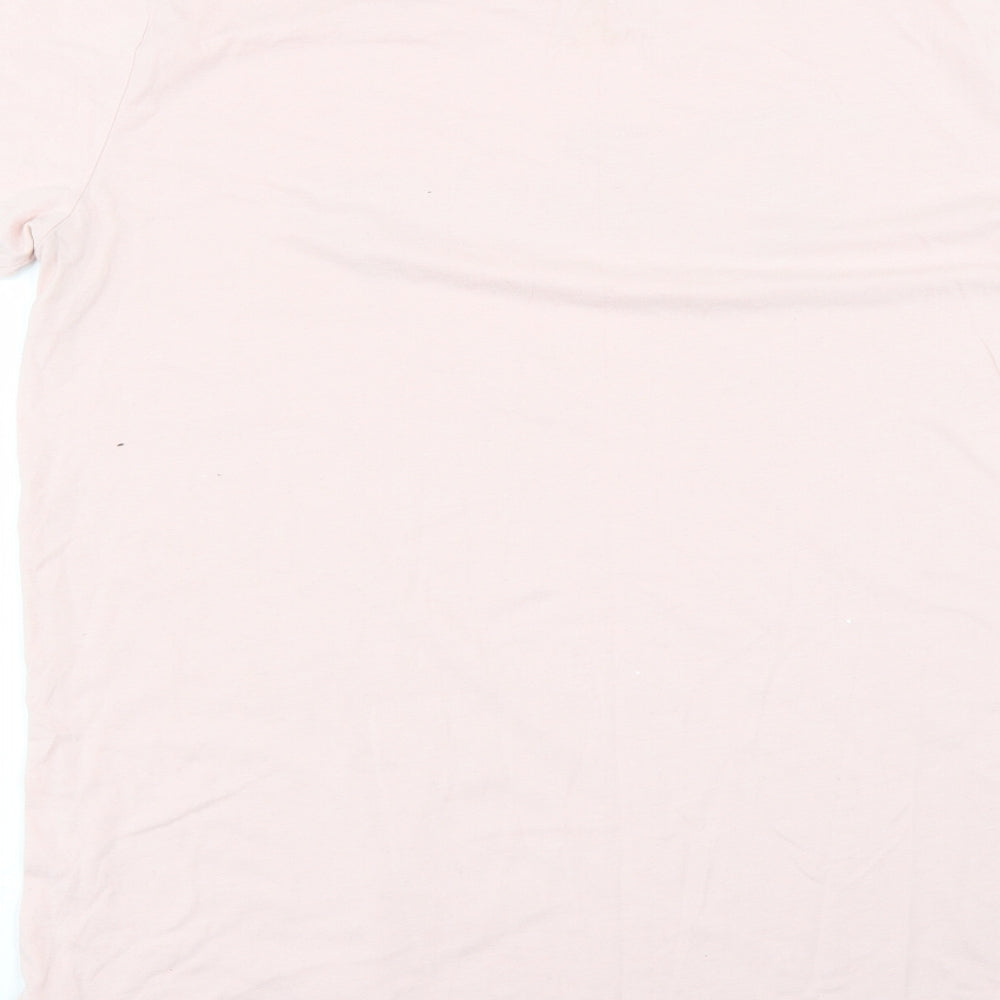 love to lounge Womens Pink Solid Top Pyjama Top Size 12