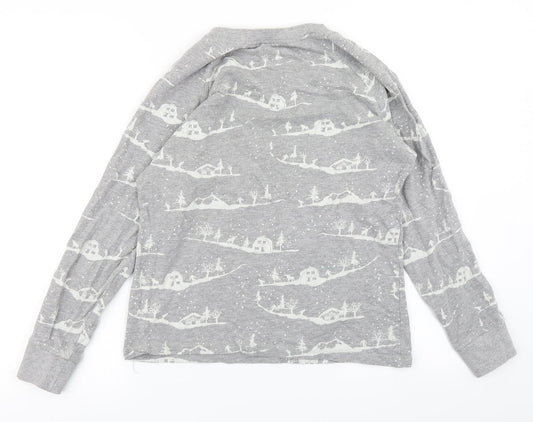 George Womens Grey Pullover Sweatshirt Size 8