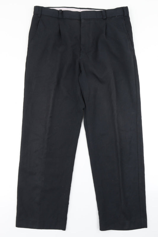 Ted Taylor Mens Blue   Dress Pants Trousers Size 34 in L29 in