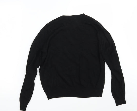 ASOS Womens Black Knit Pullover Jumper Size 8