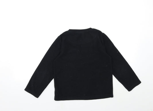 Batman Boys Black Fleece Pyjama Top Size 7-8 Years