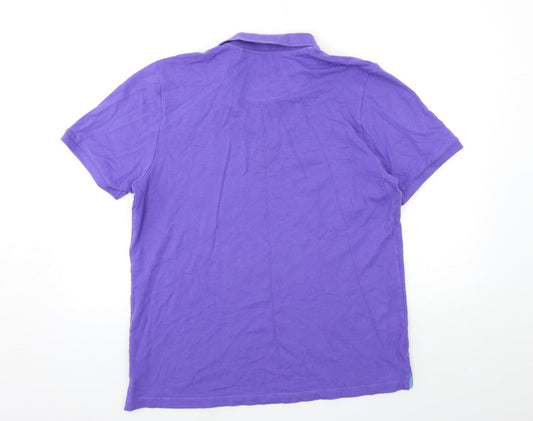 Easy Mens Purple Polo Size L