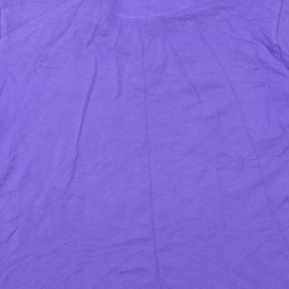 Easy Mens Purple Polo Size L