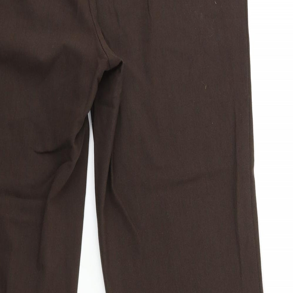 Marks and Spencer Womens Brown Trousers Size 16 L31 in