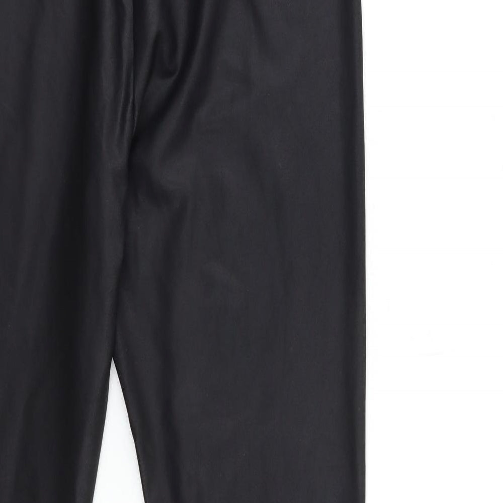 New Look Womens Black Pedal Pusher Trousers Size 10 L27 in