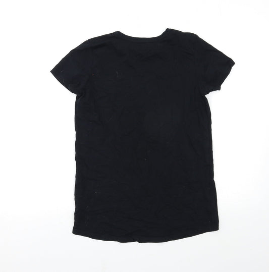 Primark Boys Black Basic T-Shirt Size L - FORTNIGHT