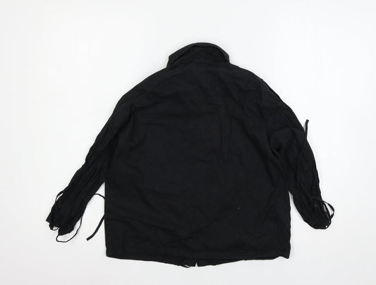 New Look Womens Black Basic Button-Up Size 12