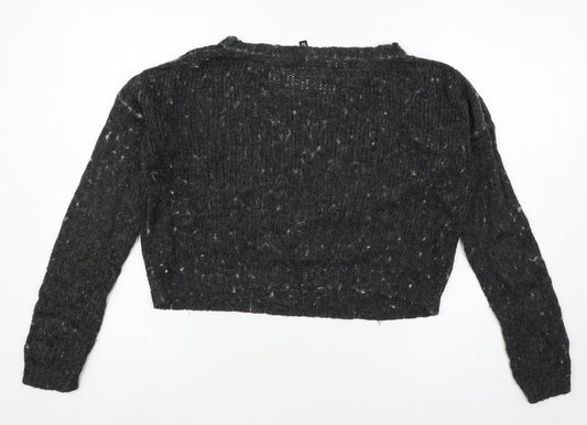 Divided Womens Grey Knit Pullover Jumper Size 12