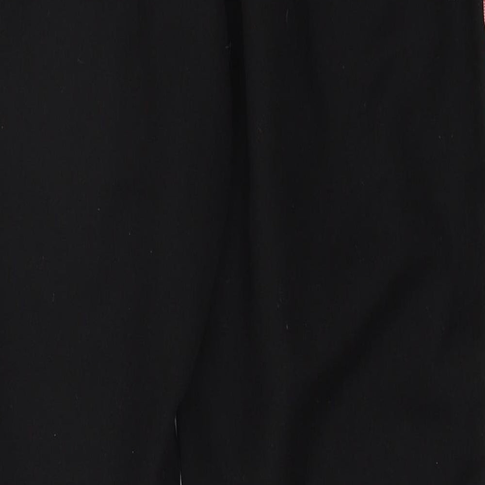 New Look Womens Black Striped Trousers Size 6 L26 in
