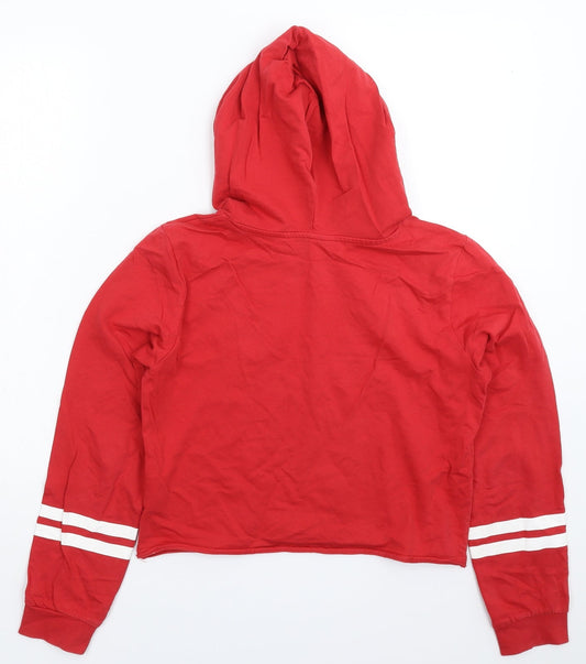 H&M Girls Red Pullover Hoodie Size 14 Years