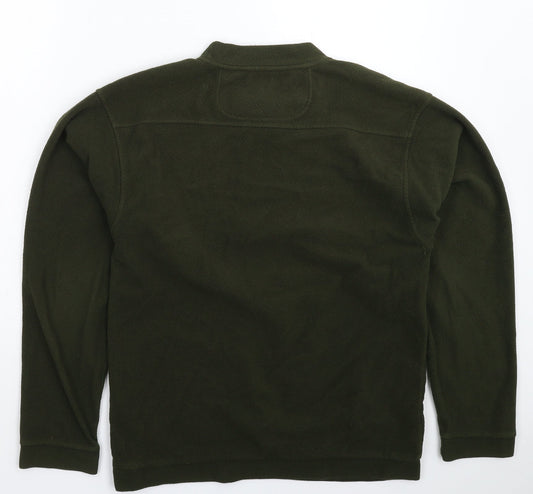 Jack Orton Mens Green Fleece Pullover Sweatshirt Size S