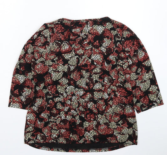 Marks and Spencer Womens Multicoloured Floral Pullover Jumper Size 16