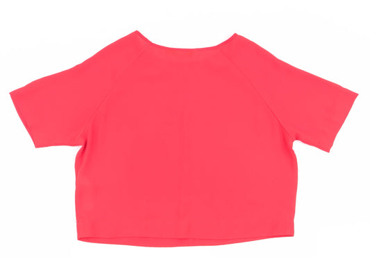 New Look Womens Orange Basic Blouse Size 8