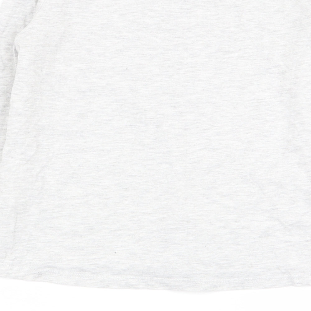 Primark Girls Grey Basic T-Shirt Size 9-10 Years