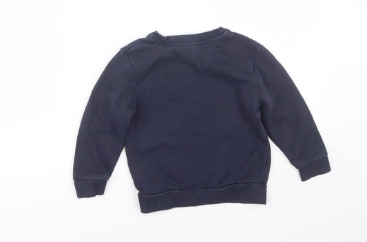 George Boys Blue Pullover Sweatshirt Size 4-5 Years - School uniform