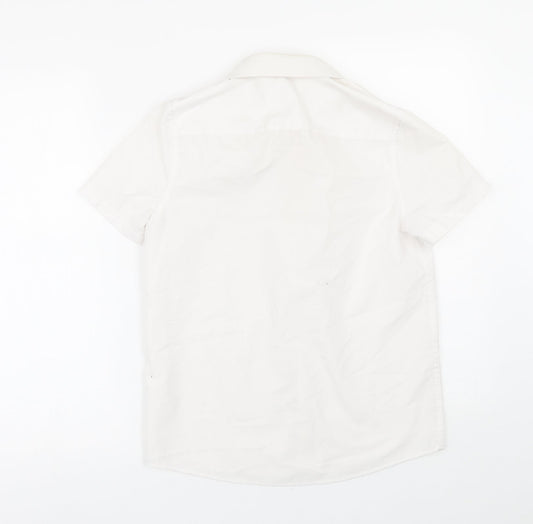 George Boys White Basic Button-Up Size 11-12 Years - School uniform