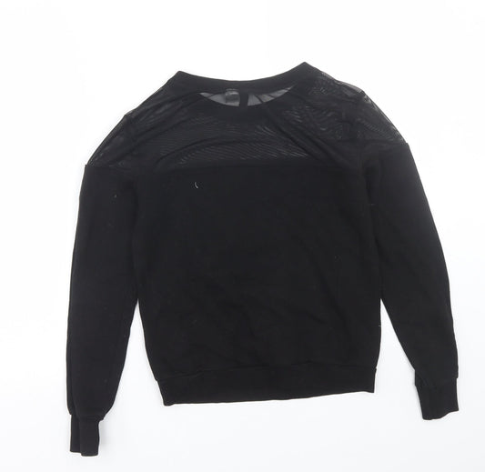 H&M Womens Black Pullover Sweatshirt Size XS