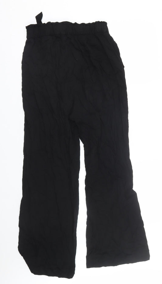 H&M Womens Black Capri Trousers Size 10 L27 in
