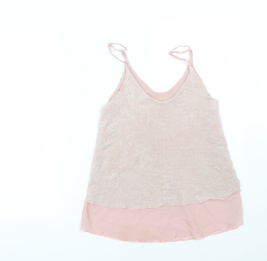 Preworn Womens Pink Basic Tank Size M