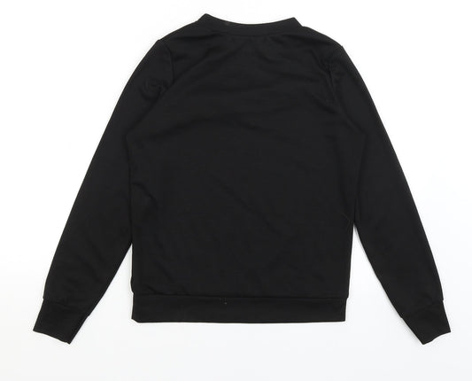 Miss Pap Womens Black Pullover Jumper Size S