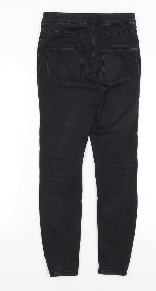 Papaya Womens Black Skinny Jeans Size 10 L26 in